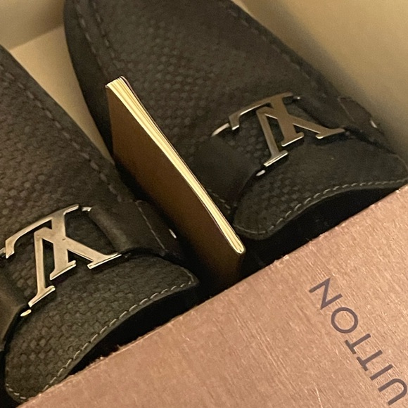 Louis Vuitton LV Buckle Black/Grey Mens Loafers - Picture 11 of 16